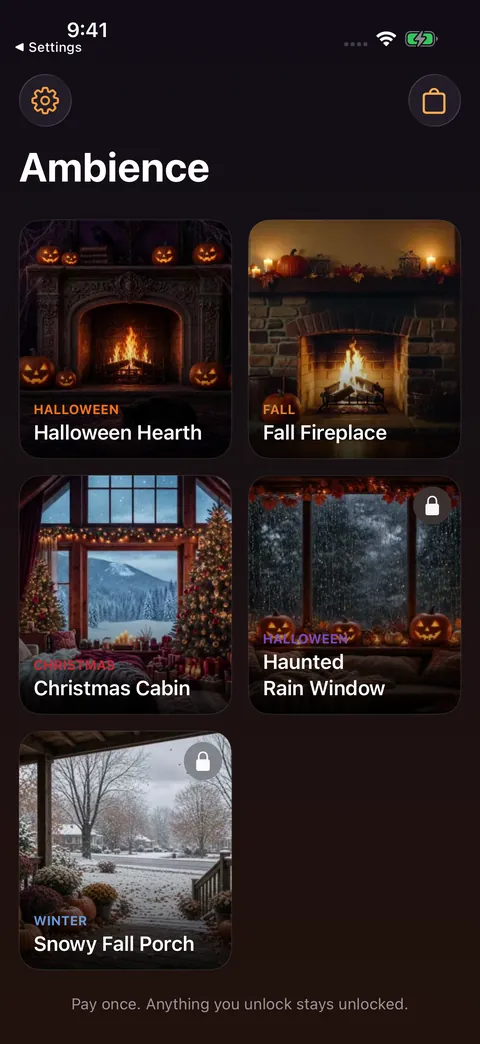 Adam Amp Ambience screenshot: scene library